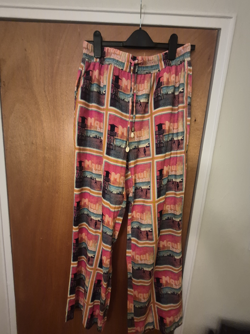 Multicolor Printed Lounge Pants - Pink Sunset SZ M L